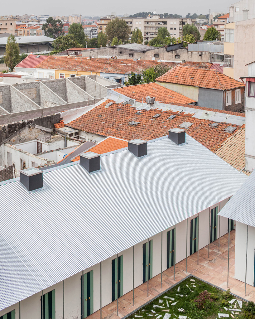 clashing geometries define fala atelier's 'six houses and a garden' project in porto