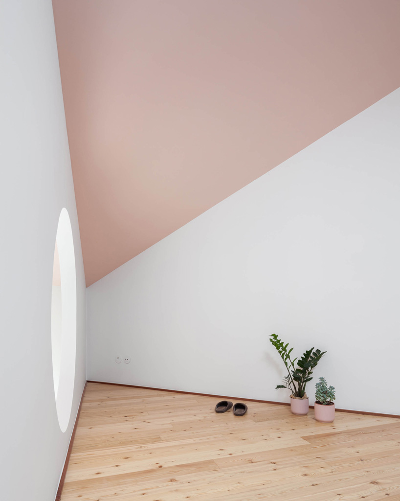 clashing geometries define fala atelier's 'six houses and a garden' project in porto