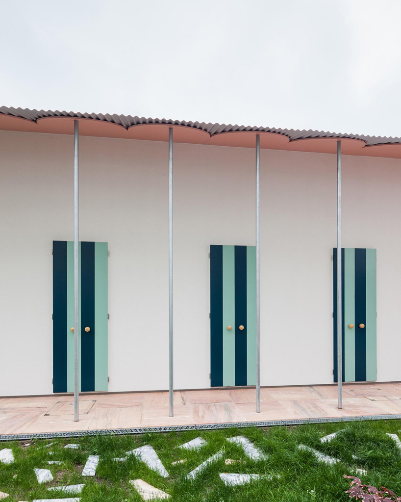 clashing geometries define fala atelier's 'six houses and a garden' project in porto