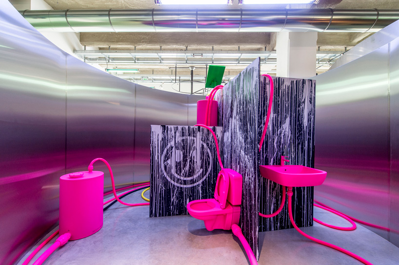 bathroom by jerszy seymour at fondation martell 'places to be exhibition'