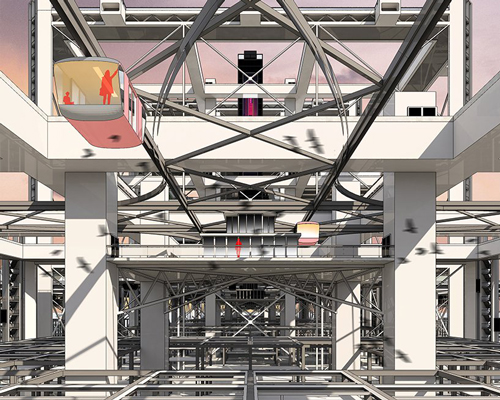 haoyu wang revisits utopian megastructures from the 1960s to build a virtual world