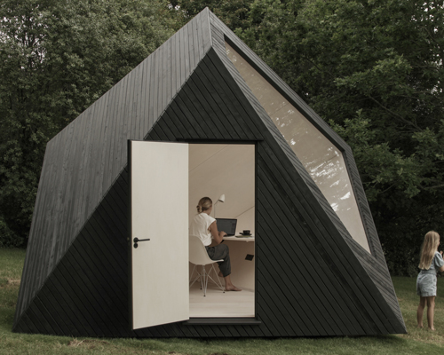 koto's angular timber cabin provides the ideal space for remote working