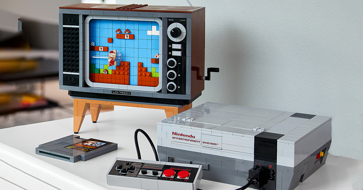 LEGO nintendo NES set and it's nostalgia at its best
