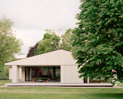 the berkshire residence marries traditional craft with sustainable design in massachusetts