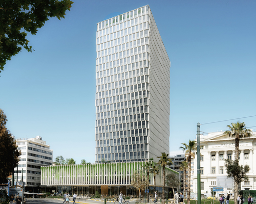 PILA wins competition to redesign the façade of piraeus tower in athens