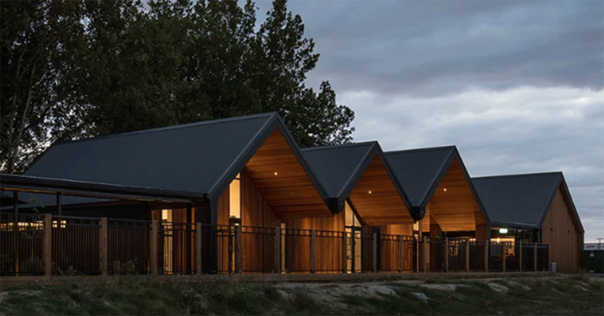 A Series Of Barn Like Forms Completes Childcare Centre By Casa In New Zealand