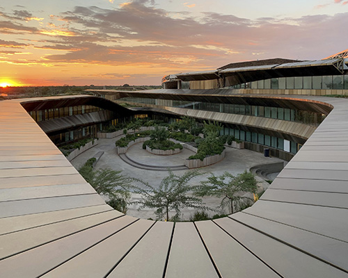 SHoP architects shares new images of the almost-finished botswana innovation hub