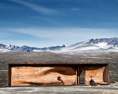 snøhetta exhibition at aedes architecture forum explores the firm's rural designs