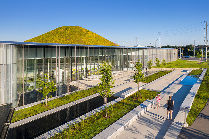 RDHA tops its springdale library in ontario with a fluid, undulating topography - 12