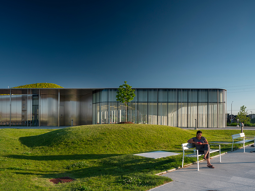 RDHA tops its springdale library in ontario with a fluid, undulating topography - 13