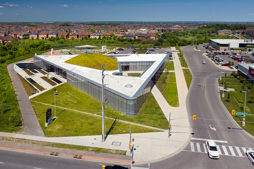 RDHA tops its springdale library in ontario with a fluid, undulating topography - 2