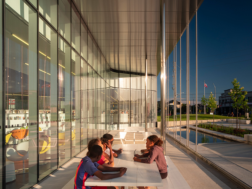 RDHA tops its springdale library in ontario with a fluid, undulating topography - 6