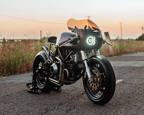 upcycle motor garage molds ducati 900 SS into copper-colored custom