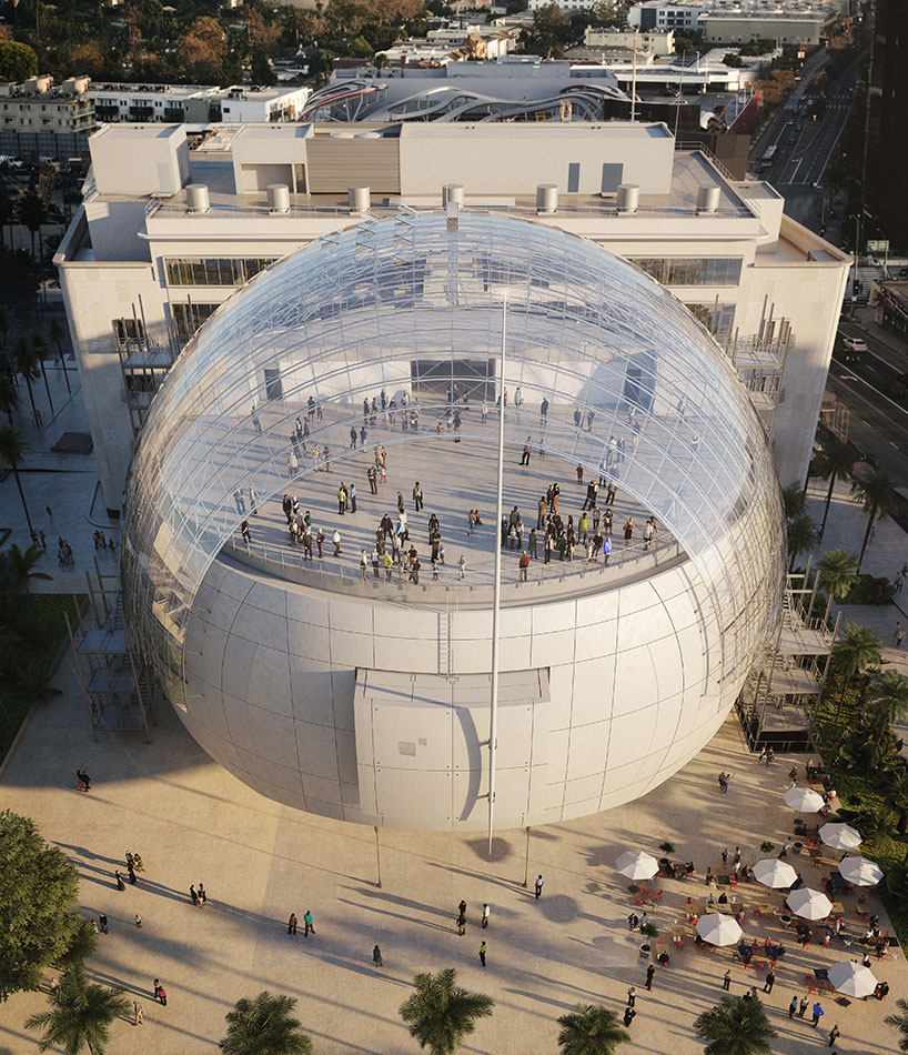 saflex structural laminated glass dome crowns renzo piano's academy museum of motion pictures - 3