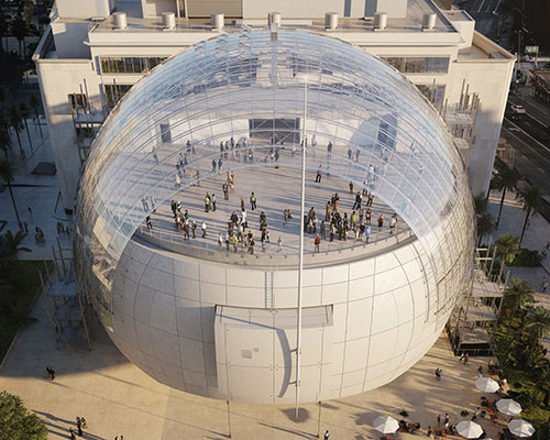saflex structural laminated glass dome crowns renzo piano's academy museum of motion pictures