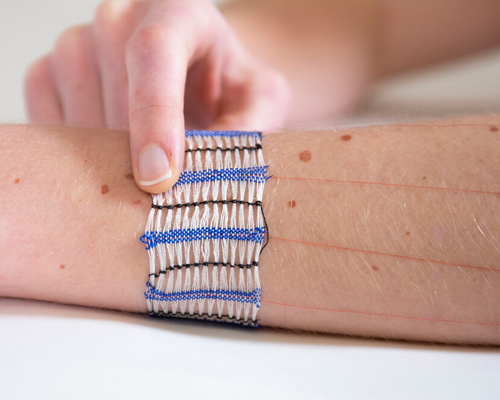 with hybrid body lab's 'wovenskin,' you can feel alerts directly on your skin