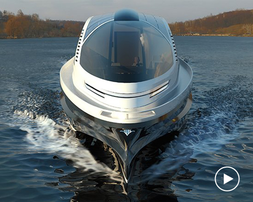 pierpaolo lazzarini's 130ft 'hyperyacht' combines high speed with luxury spaces