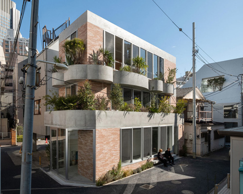 yoko takaike architects designs two small, playful office buildings in tokyo