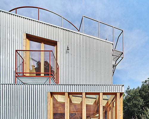 arquitectura-G wraps its timber house at la floresta with corrugated steel sheet