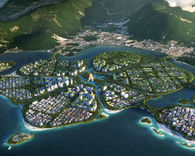 BIG, hijjas + ramboll win competition to design masterplan for penang south islands, malaysia