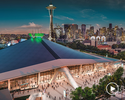 amazon names seattle's net-zero carbon stadium the 'climate pledge arena'