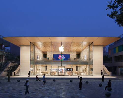 foster + partners completes 'open and inviting' apple store in beijing's sanlitun quarter