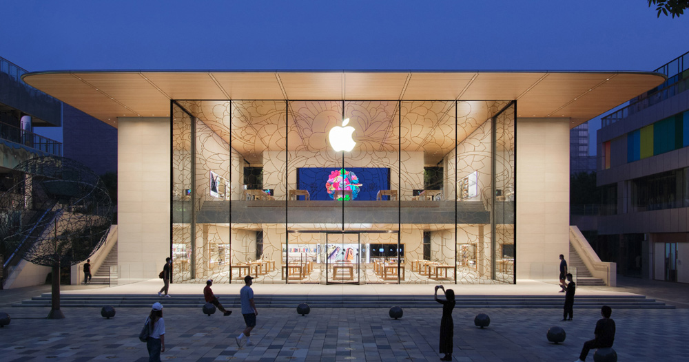 foster + partners completes 'apple sanlitun' store in beijing