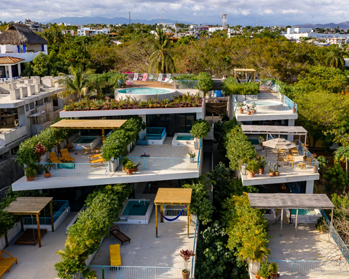 francisco pardo steps 'villas escondida' into the coastal landscape of mexico