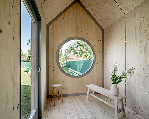 hello wood's kabinka is a modern, small-batch, assemble-yourself cabin
