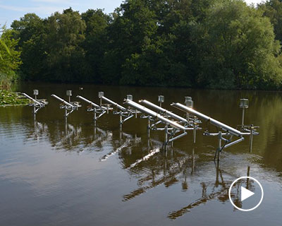 pond installation by ronald van der meijs uses weather conditions to generate sound