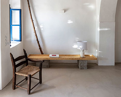 kapsimalis architects refurbishes traditional island residence in sikinos, greece