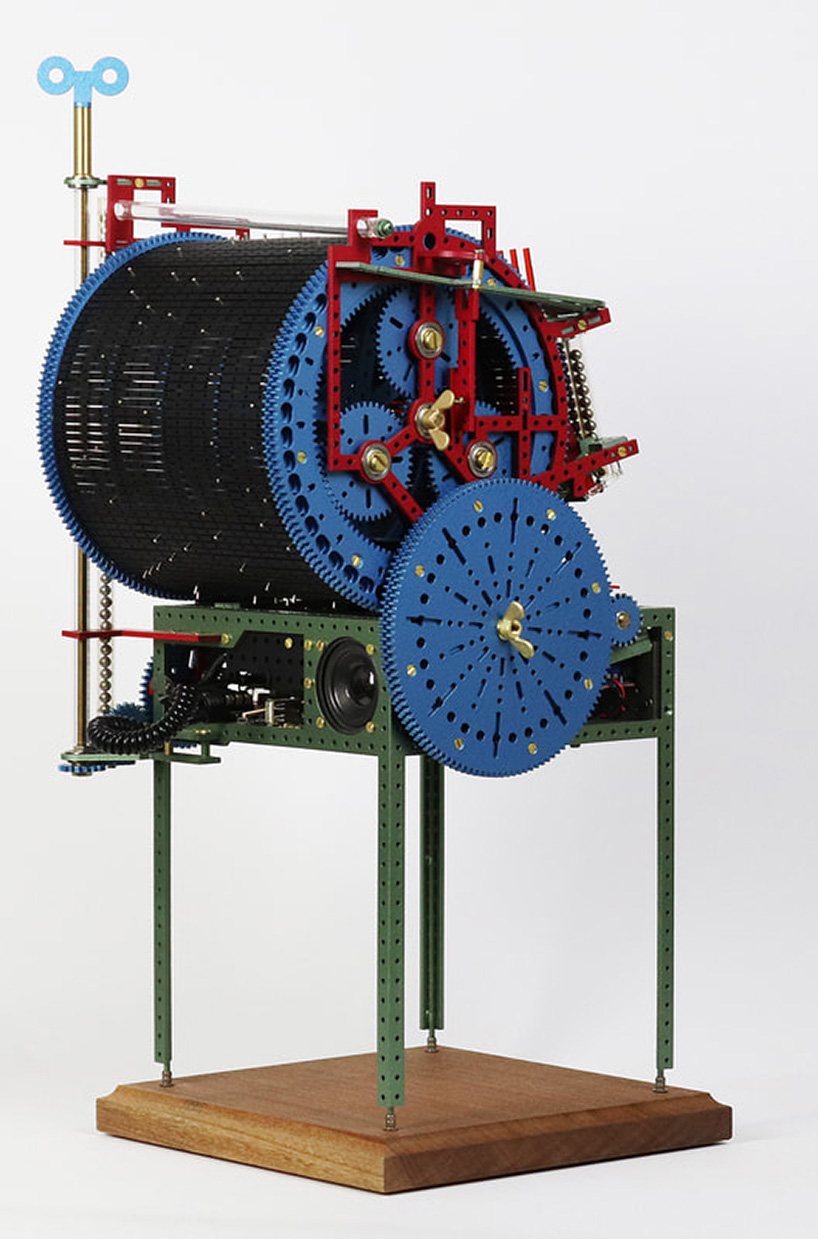 love hultén's marble machine XS makes music as mini marbles systematically drop