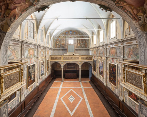 MICROSCAPE carefully restores a 17th century oratory in lucca, italy