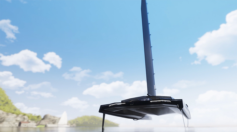 hydrogen and solar powers the autonomous nemesis one hydrofoil catamaran - 7