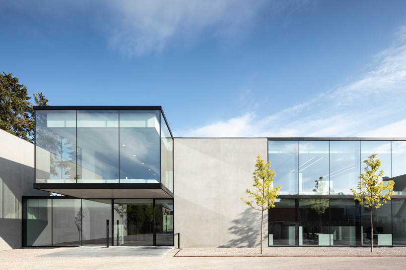 stark geometries define govaert & vanhoutte architects' concrete notary office in belgium