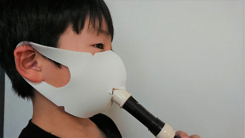 play an instrument and protect against COVID-19 with this shimamura face mask designboom
