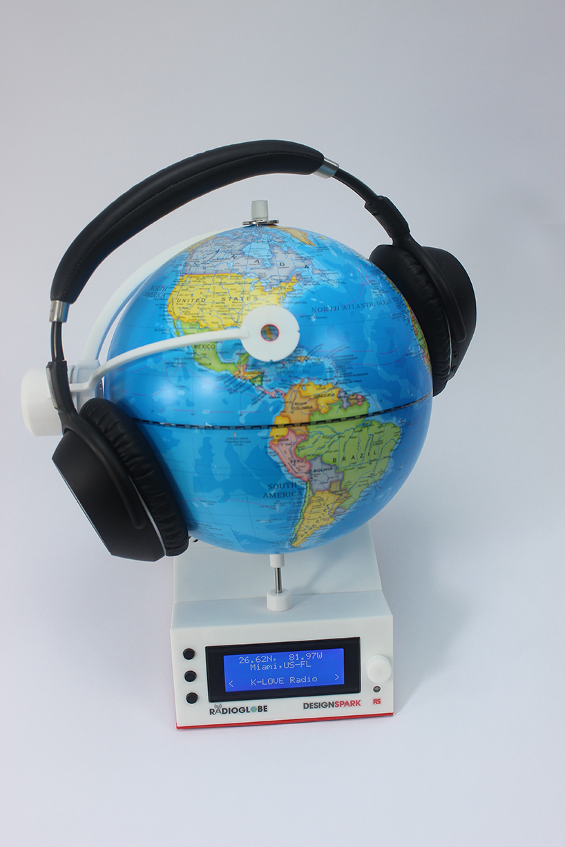 spin your DIY RadioGlobe to search over 2000 web radio stations
