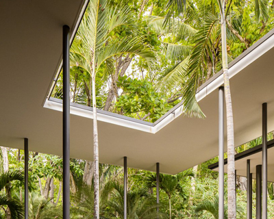 VIDA landscapes studio saxe-designed 'sirena house' to blend jungle living with a beachfront site in costa rica