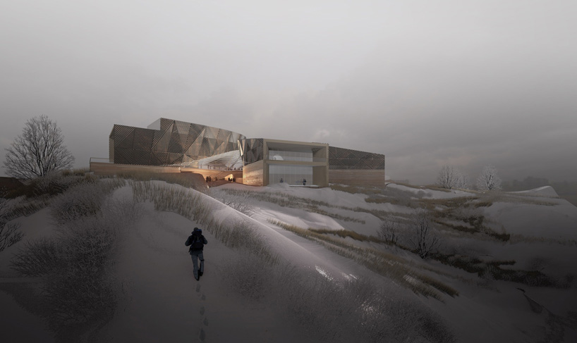 studio gang's basecamp design for the theodore roosevelt presidential library in north dakota