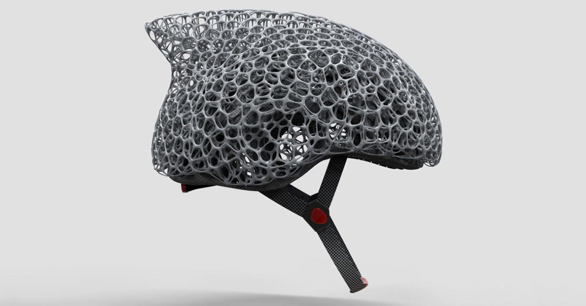 Made With Parametric Design The Voronoi Bicycle Helmet Is Both Safe And Lightweight