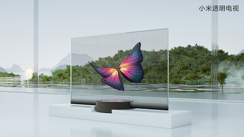 xiaomi unveils world's first mass-produced transparent TV