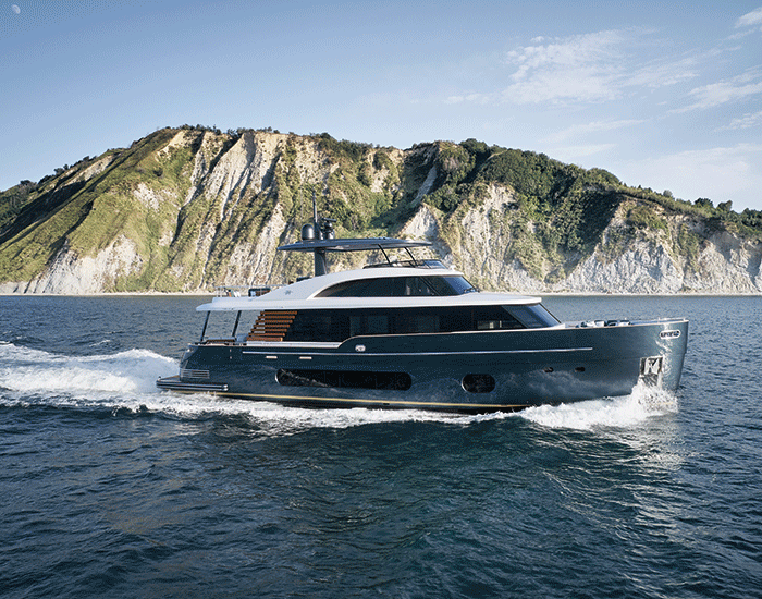vincenzo de cotiis explores materiality onboard azimut yachts magellano 25 metri