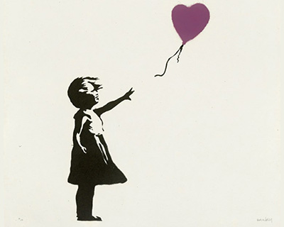 banksy’s ‘I can’t believe you morons actually buy this sh*t’ auction breaks records