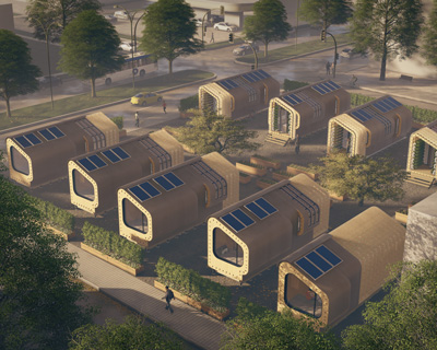 'shifting nests' by bla design group are sustainable, prefab micro-homes for unaffordable cities
