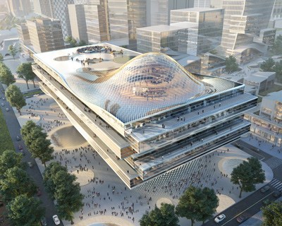 büro ole scheeren reveals the 'shenzhen wave', a flexible archetype for the future workplace
