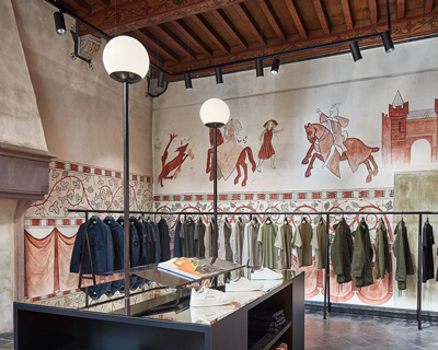 carbon studio + KUUB integrate a retail space inside a 12th century 'urban castle' in utrecht