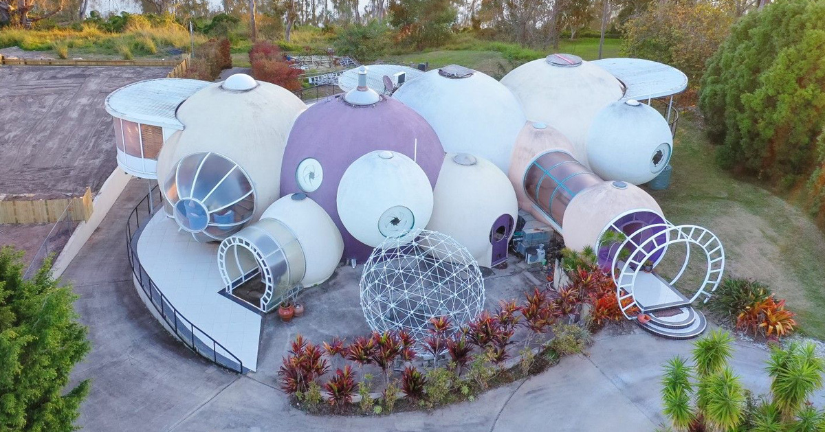 oneofakind concrete bubble house in australia is currently for sale