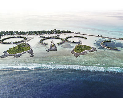 floating modular housing proposal encourages self-sufficient lifestyle in kiribati