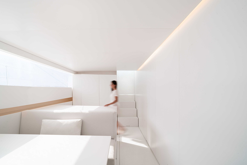 fran silvestre arquitectos redesigns turkish schooner to create all-white sailing vessel - 1