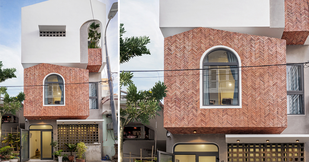 green concept adds a patterned brick façade to house 45 in vietnam